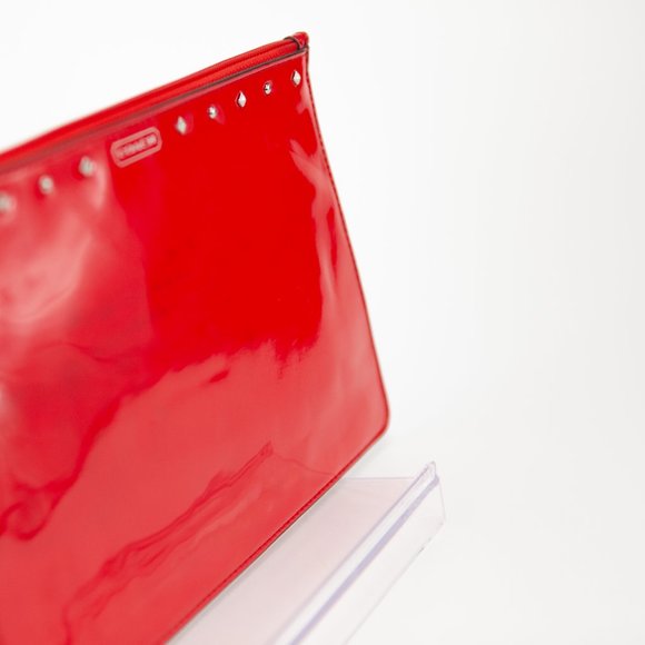 COACH Red Patent Leather Tech Case with Studs - Picture 7 of 10
